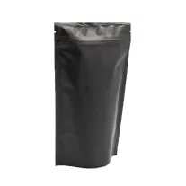 125 gr Zipper Coffee Bag- Black Stand Up Pouches