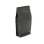 125 gr zipper coffee bag Black with paper Box Bottom