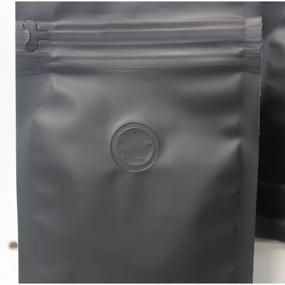 1kg Zipper + Valve Box Bottom coffee bag Black EVOH 1kg Zipper + Valve Box Bottom coffee bag Black EVOH