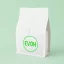 250 gr MF Zipper + Valve Box Bottom coffee bag White EVOH