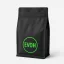 250 gr MF Zipper + Valve Box Bottom coffee bag Natural Black EVOH