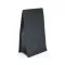 250 gr MF Zipper + Valve Box Bottom coffee bag Natural paper Black