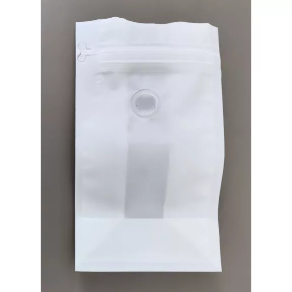 250 gr Zipzáras + Szelepes MF kv zacskó-papír fehér, talpas