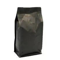 500 gr Zipper + Valve Box Bottom Coffee Bag-Black